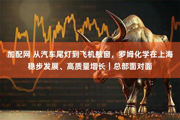 加配网 从汽车尾灯到飞机舷窗，罗姆化学在上海稳步发展、高质量增长｜总部面对面