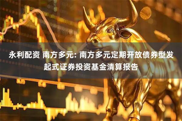 永利配资 南方多元: 南方多元定期开放债券型发起式证券投资基金清算报告