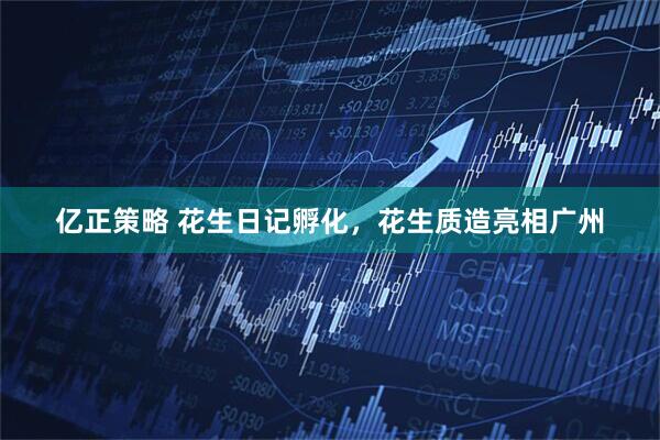 亿正策略 花生日记孵化，花生质造亮相广州