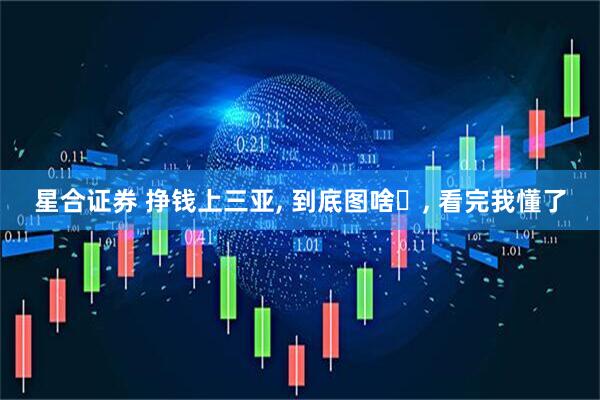星合证券 挣钱上三亚, 到底图啥️, 看完我懂了